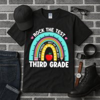3rd Grade Teacher Rock The Test Day Third Grade Testing Day Tall T-Shirt