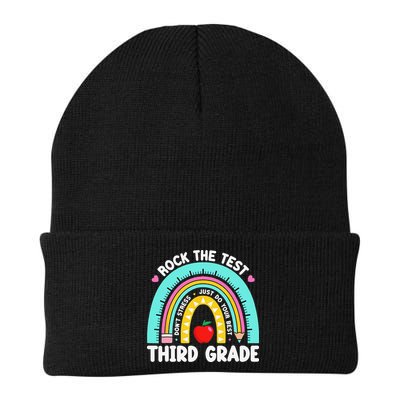 3rd Grade Teacher Rock The Test Day Third Grade Testing Day Beanie