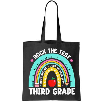 3rd Grade Teacher Rock The Test Day Third Grade Testing Day Bag