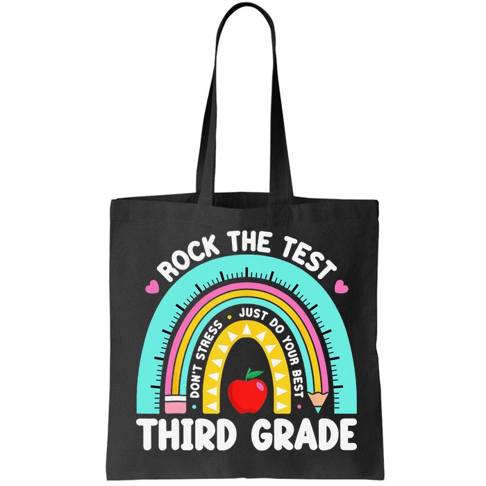 3rd Grade Teacher Rock The Test Day Third Grade Testing Day Bag