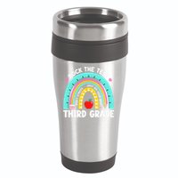 3rd Grade Teacher Rock The Test Day Third Grade Testing Day 16oz Travel Tumbler