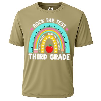 3rd Grade Teacher Rock The Test Day Third Grade Testing Day Performance Shirt