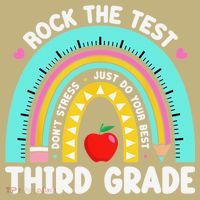 3rd Grade Teacher Rock The Test Day Third Grade Testing Day Cooling Performance Long Sleeve Crew