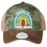 3rd Grade Teacher Rock The Test Day Third Grade Testing Day  Legacy Tie Dye Trucker Hat