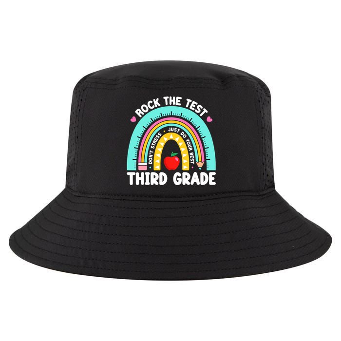 3rd Grade Teacher Rock The Test Day Third Grade Testing Day  Cool Comfort Performance Bucket Hat