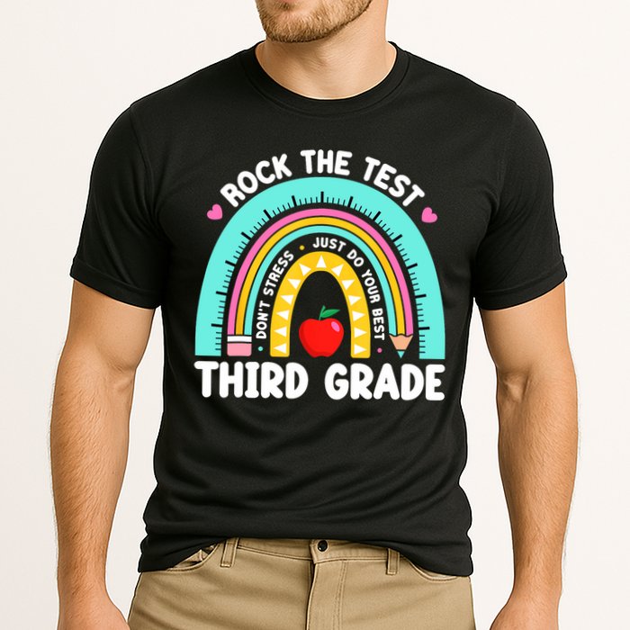 3rd Grade Teacher Rock The Test Day Third Grade Testing Day  Performance Shirt