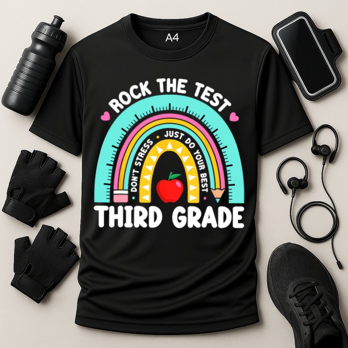3rd Grade Teacher Rock The Test Day Third Grade Testing Day  Performance Shirt