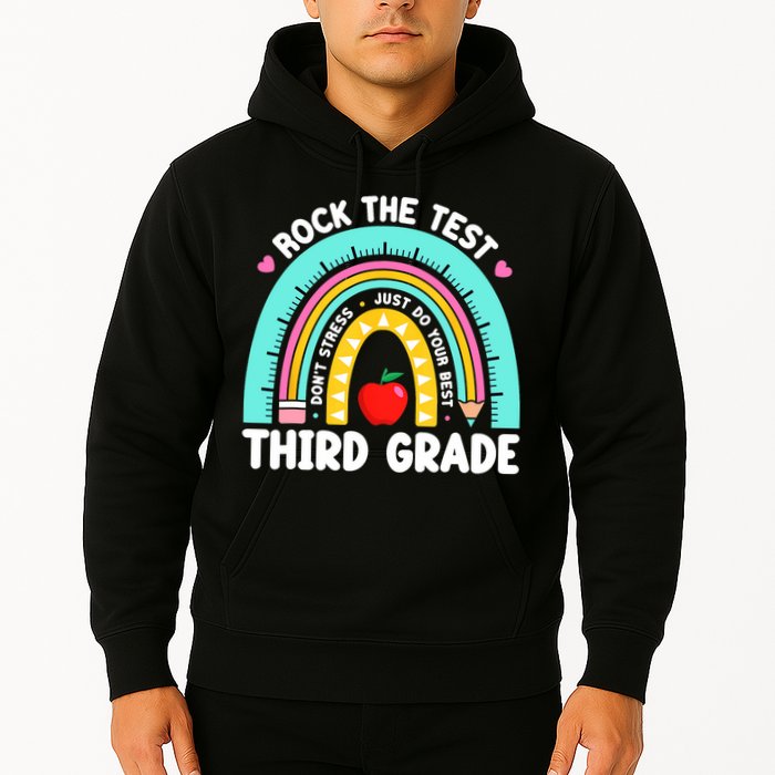 3rd Grade Teacher Rock The Test Day Third Grade Testing Day  Hoodie