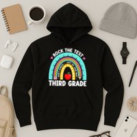 3rd Grade Teacher Rock The Test Day Third Grade Testing Day  Hoodie