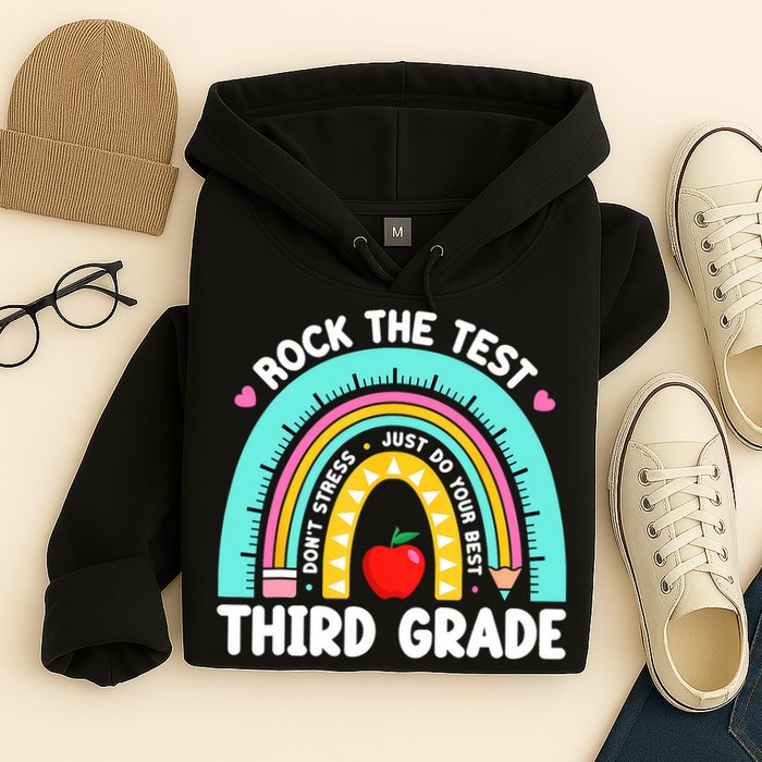 3rd Grade Teacher Rock The Test Day Third Grade Testing Day  Hoodie