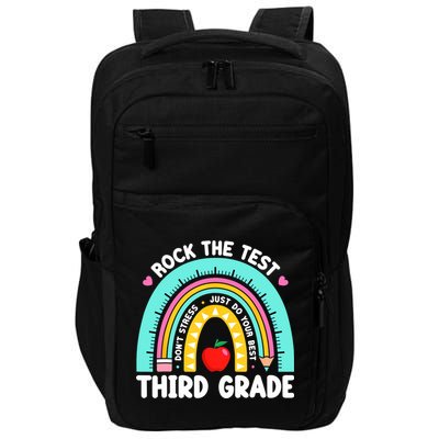 3rd Grade Teacher Rock The Test Day Third Grade Testing Day  Impact Tech Backpack