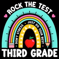 3rd Grade Teacher Rock The Test Day Third Grade Testing Day  Impact Tech Backpack