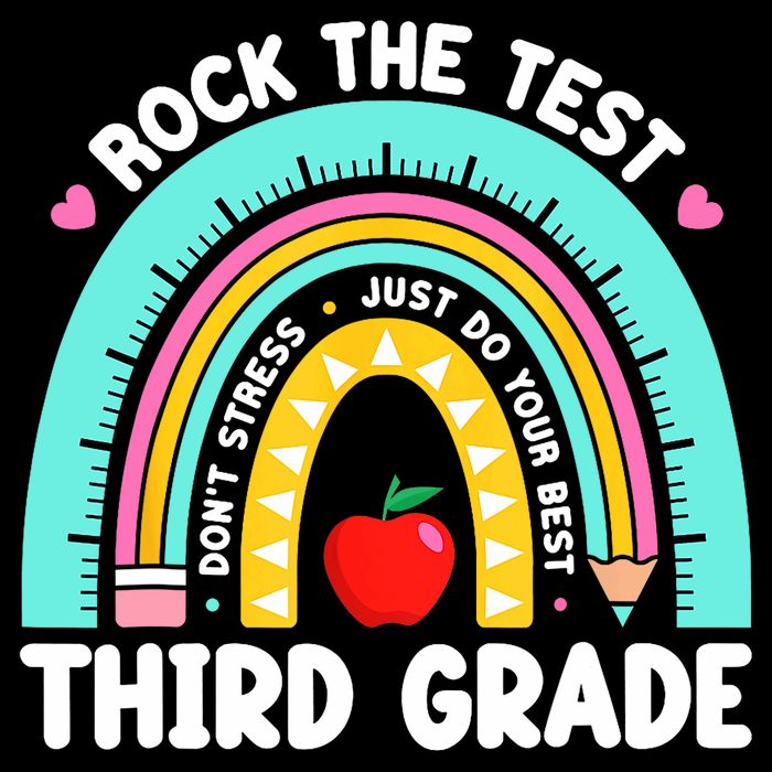 3rd Grade Teacher Rock The Test Day Third Grade Testing Day  Impact Tech Backpack
