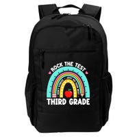 3rd Grade Teacher Rock The Test Day Third Grade Testing Day  Backpack