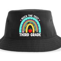 3rd Grade Teacher Rock The Test Day Third Grade Testing Day  Sustainable Bucket Hat