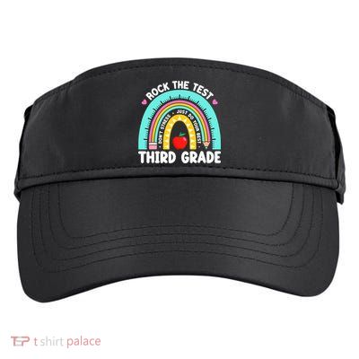 3rd Grade Teacher Rock The Test Day Third Grade Testing Day  Adult Drive Performance Visor