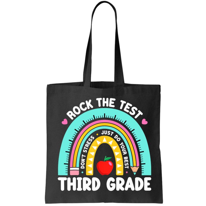3rd Grade Teacher Rock The Test Day Third Grade Testing Day  Bag