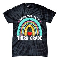 3rd Grade Teacher Rock The Test Day Third Grade Testing Day  Tie-Dye T-Shirt