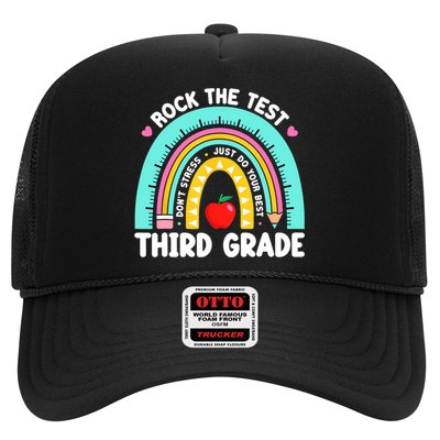 3rd Grade Teacher Rock The Test Day Third Grade Testing Day  Trucker Hat