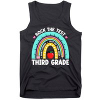 3rd Grade Teacher Rock The Test Day Third Grade Testing Day  Tank Top