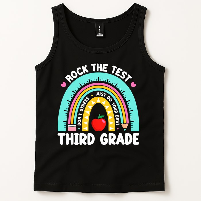 3rd Grade Teacher Rock The Test Day Third Grade Testing Day  Tank Top