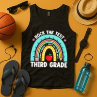 3rd Grade Teacher Rock The Test Day Third Grade Testing Day  Tank Top