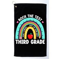 3rd Grade Teacher Rock The Test Day Third Grade Testing Day  Golf Towel