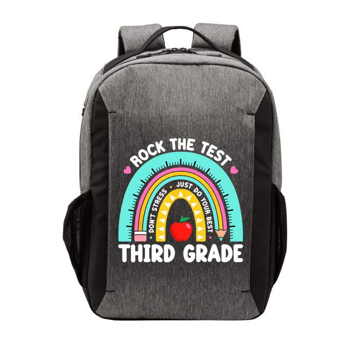 3rd Grade Teacher Rock The Test Day Third Grade Testing Day  Vector Backpack