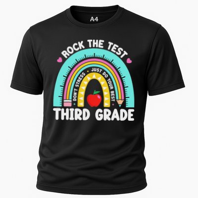 3rd Grade Teacher Rock The Test Day Third Grade Testing Day Performance Shirt