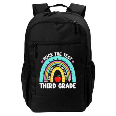 3rd Grade Teacher Rock The Test Day Third Grade Testing Day Backpack