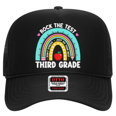 3rd Grade Teacher Rock The Test Day Third Grade Testing Day Trucker Hat