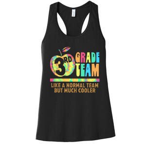 3rd Grade Team Like A Normal Team But Much Cooler Women's Racerback Tank