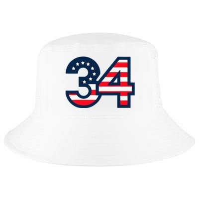 34 Guilty Trial Judge Usa Flag Cool Comfort Performance Bucket Hat