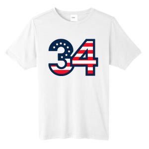 34 Guilty Trial Judge Usa Flag Tall Fusion ChromaSoft Performance T-Shirt