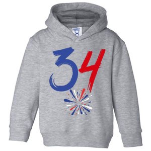 34 Guilty Trial Judge Usa Flag 4th Of July Toddler Hoodie