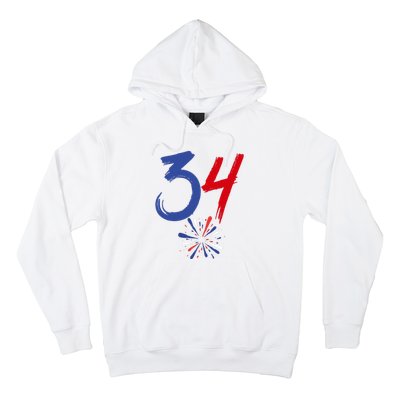 34 Guilty Trial Judge Usa Flag 4th Of July Hoodie