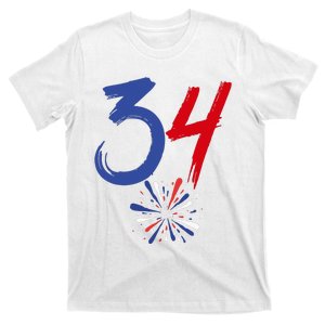 34 Guilty Trial Judge Usa Flag 4th Of July T-Shirt