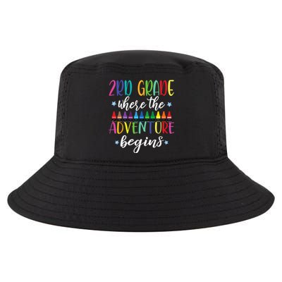 3Rd Grade Teacher Adventure Begins First Day Teachers Gift Cool Comfort Performance Bucket Hat