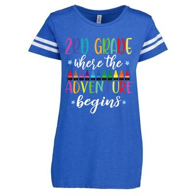 3Rd Grade Teacher Adventure Begins First Day Teachers Gift Enza Ladies Jersey Football T-Shirt