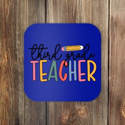 3Rd Grade Teacher Boho Third Grade Teachers Gift Coaster