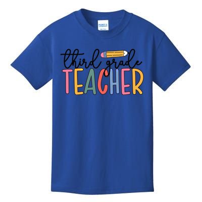 3Rd Grade Teacher Boho Third Grade Teachers Gift Kids T-Shirt