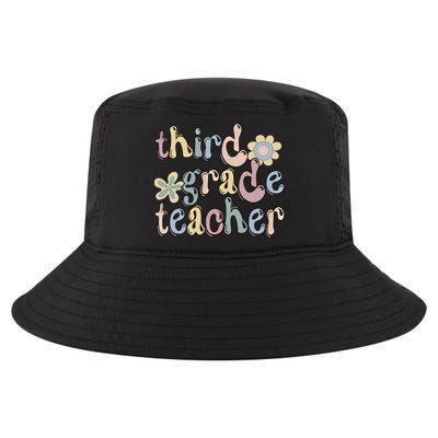 3Rd Grade Teacher Third Grade Teacher Groovy Gift Cool Comfort Performance Bucket Hat