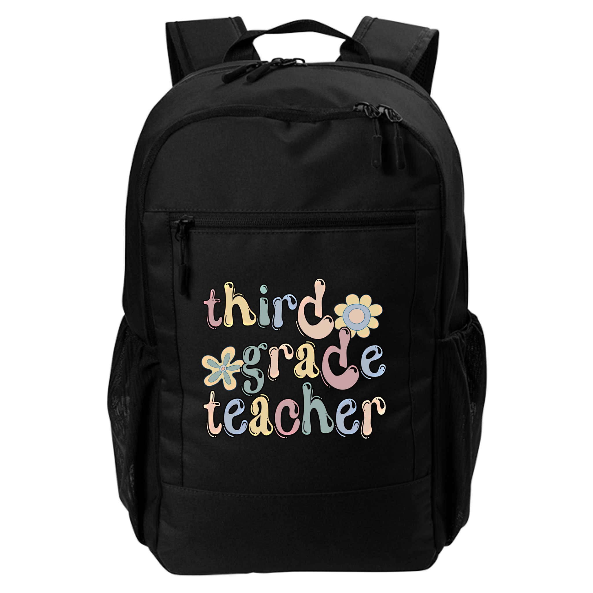 3Rd Grade Teacher Third Grade Teacher Groovy Gift Backpack