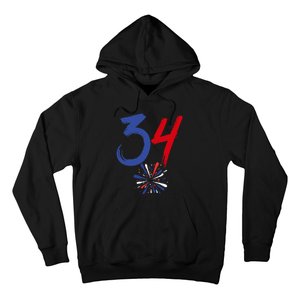 34 Guilty Trial Judge Usa Flag 4th Of July Hoodie