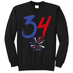 34 Guilty Trial Judge Usa Flag 4th Of July Sweatshirt