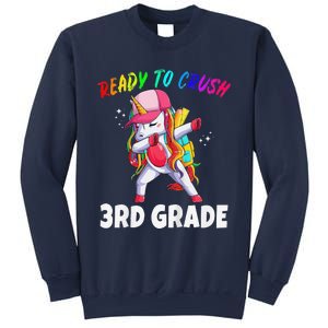 3rd Grade Unicorn First Day Of School Gift Rainbow Sweatshirt