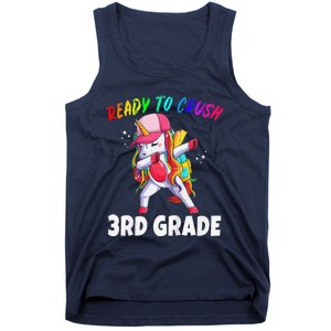 3rd Grade Unicorn First Day Of School Gift Rainbow Tank Top