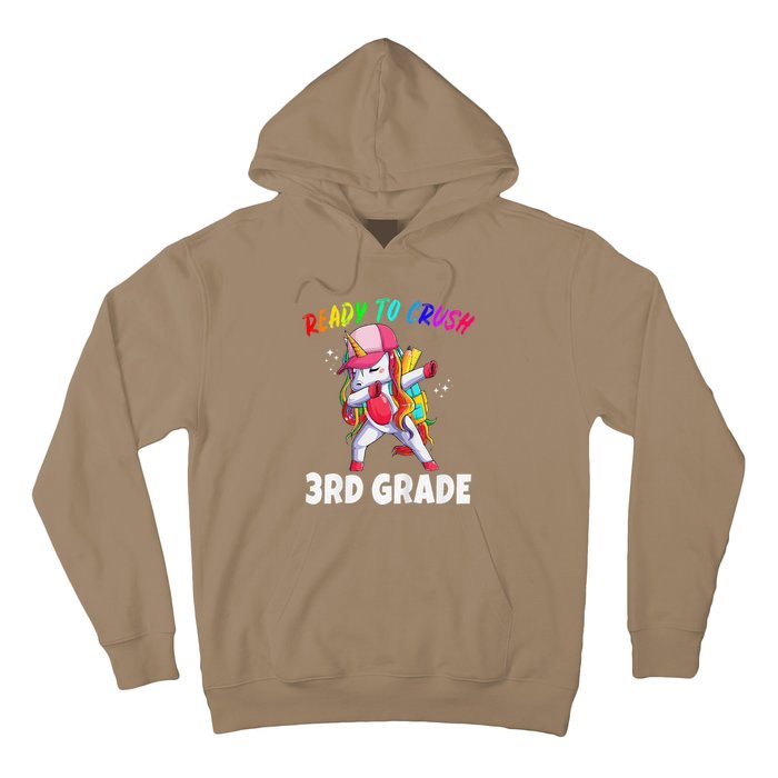 3rd Grade Unicorn First Day Of School Gift Rainbow Hoodie