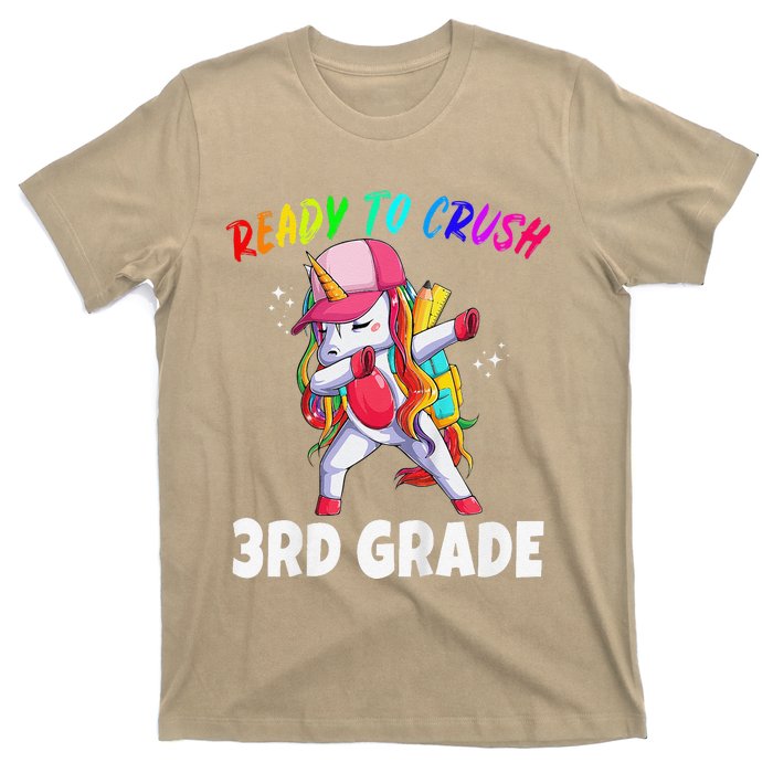 3rd Grade Unicorn First Day Of School Gift Rainbow T-Shirt