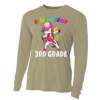 3rd Grade Unicorn First Day Of School Gift Rainbow Cooling Performance Long Sleeve Crew